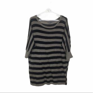 Vince Striped 3/4 Sleeve Sweater Size L